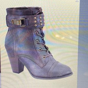 Brown studded Buckle Camila Boot